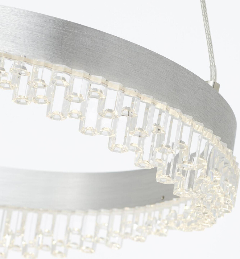 Aurora hengelampe, aluminium, Ø 30 cm, aluminium, CCT