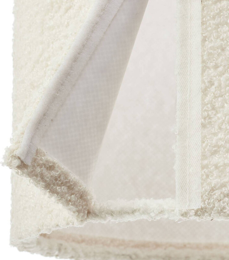 Teddy pendellampe, lengde 98 cm, beige, 3-lys, stoff/metall