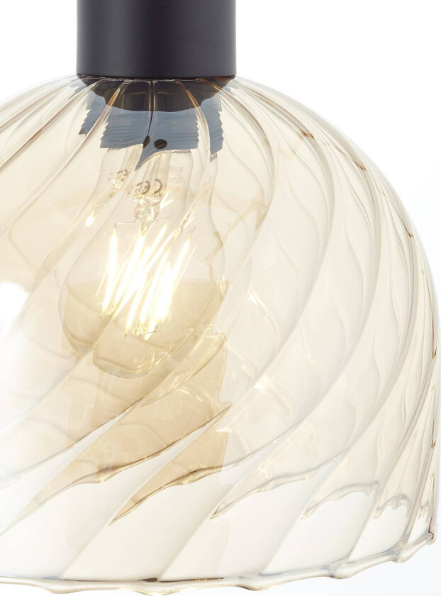 Casto hengelampe, Ø 19 cm, ravfarget, glass