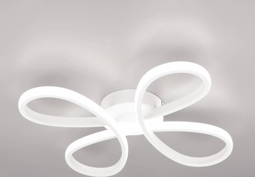 Fly LED-taklampe, matt hvit, 4000 K, 40 cm x 40 cm