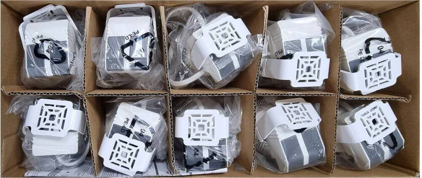 MEGAMAN LED innfellingsspot Tego Slim, 10-pakning, 2800 K, nikkel