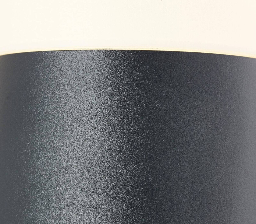 Aberdeen utendørs vegglampe, høyde 23,2 cm, antrasitt, rustfritt stål