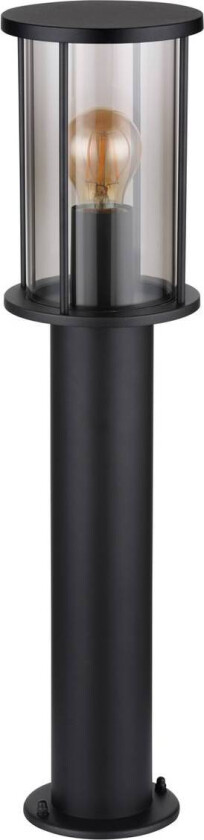 Gracey sokkellampe, høyde 60 cm, svart, rustfritt stål, IP54