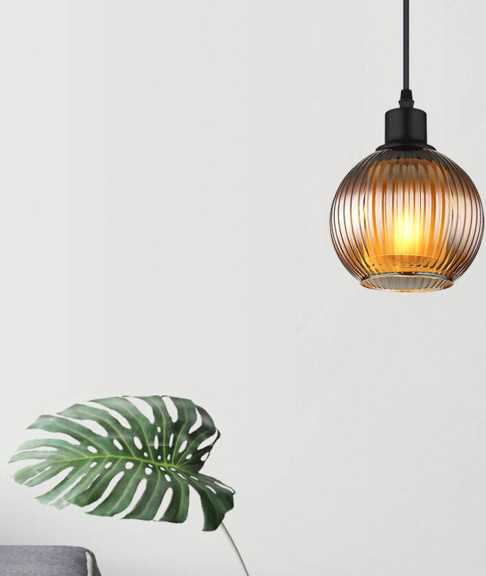 Zumba pendellampe, petrol, Ø 15 cm, glass