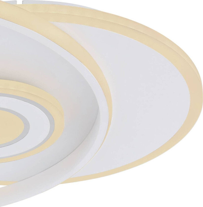 Roderick LED-taklampe, hvit, lengde 54 cm, akryl, CCT