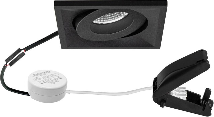 BB36 RC-driver rund koblingsboks strukturert svart