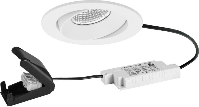 LED innfelt spot BB35 RC tilkoblingsboks strukturert hvit