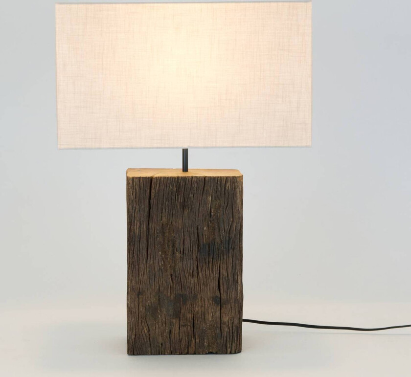 Montecristo bordlampe, trefarget/beige, høyde 59 cm, tre