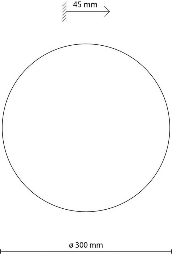 Luna vegglampe, brun, indirekte lys, Ø 30 cm, stål