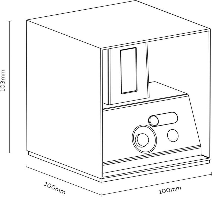 LED oppladbar utendørs vegglampe med sensor, opp/ned, svart