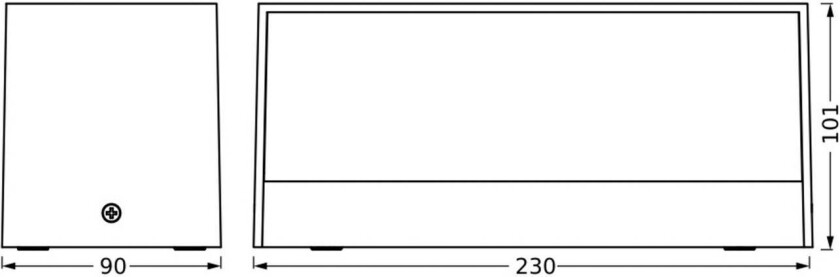 LED-vegglampe utendørs Endura Style Idri, mørk grå