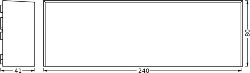 LED utendørs vegglampe Endura Style Ivo, mørk grå