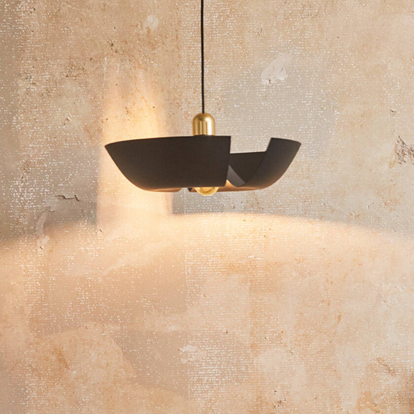 Cycnus pendellampe, svart, Ø 30 cm, aluminium, E27