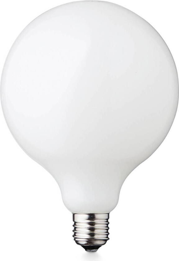 LED-pære Globe, E27, Ø 12,5 cm, matt, 5 W, 2 200 K