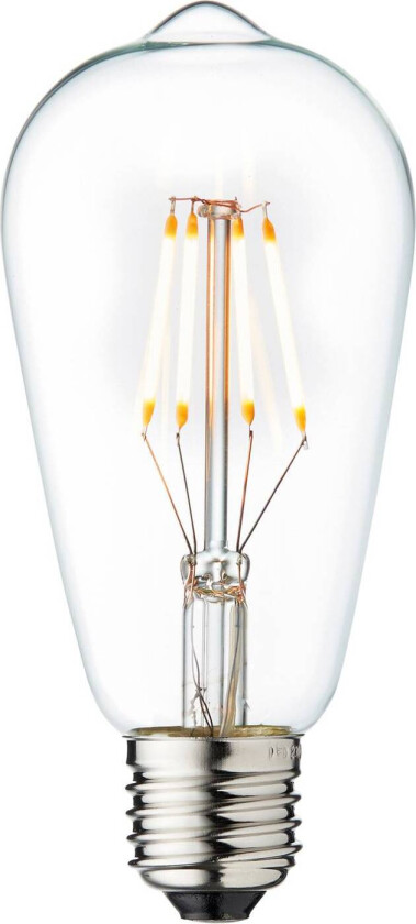 Vintage LED-pære, E27, 3,5 W, 2200 K, klar, dimbar