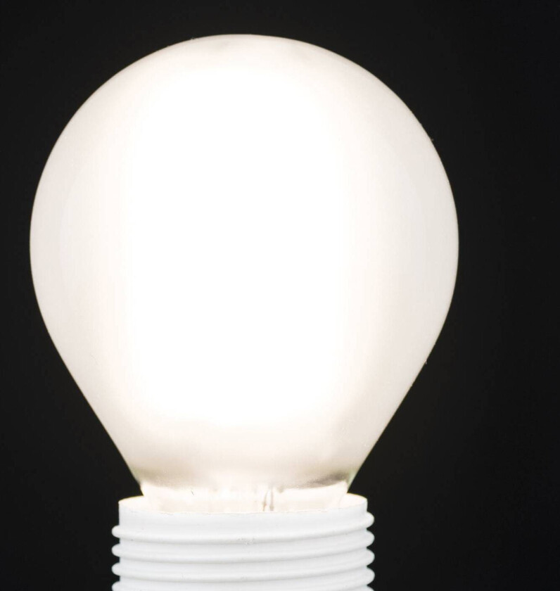 LED-lyspære E14 G45, matt, 6W, 2700 K, 720 lm, dimbar