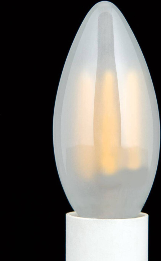 LED-lyspære E14 C35, matt, 6W, 2700 K, 720 lm, dimbar