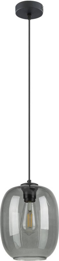 Elio pendellampe, glass, grafitt, enkelt lys
