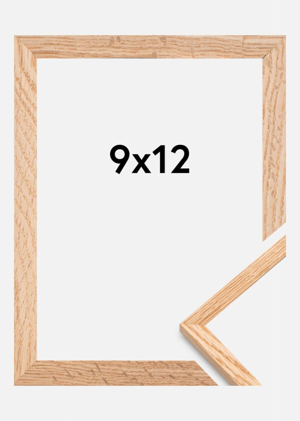 Ramme Tynn Eik Akrylglass 9x12 Cm