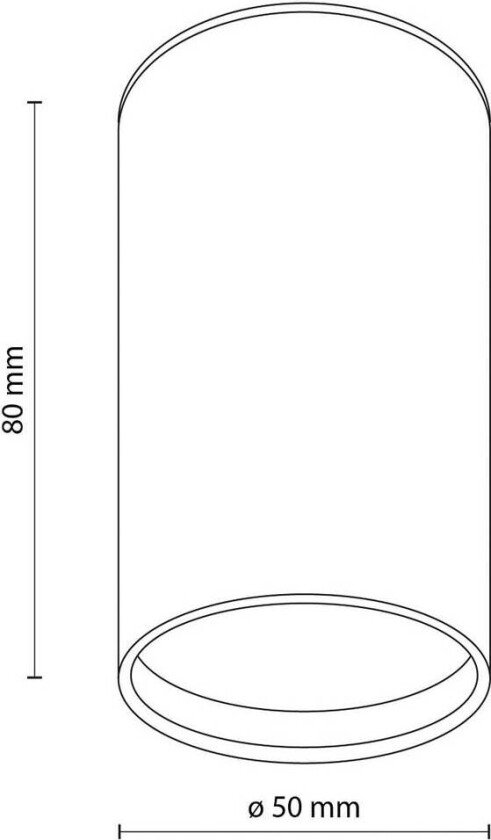 Downlight Top, 1 lyskilde, brun