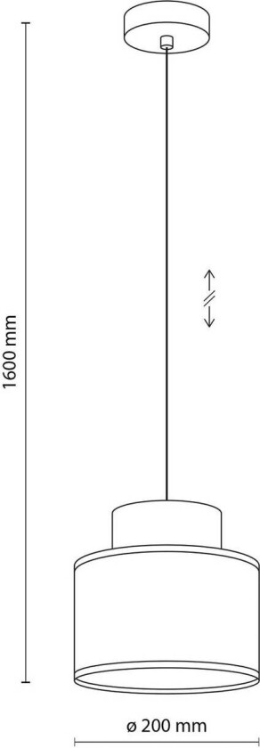 Duo pendellampe, skjerm i jute, petrol/naturbrun, Ø 20 cm
