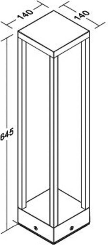 LED-banebelysning Abee, grafitt, IP54, høyde 65 cm