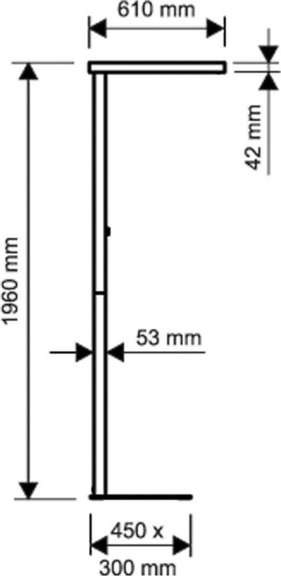 LED-gulvlampe MAULjuvis, hvit, sokkel