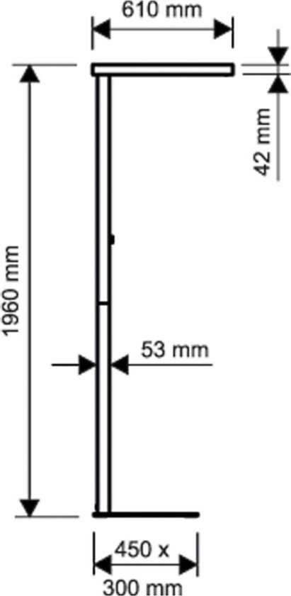LED-gulvlampe MAULjaval, svart, stativ