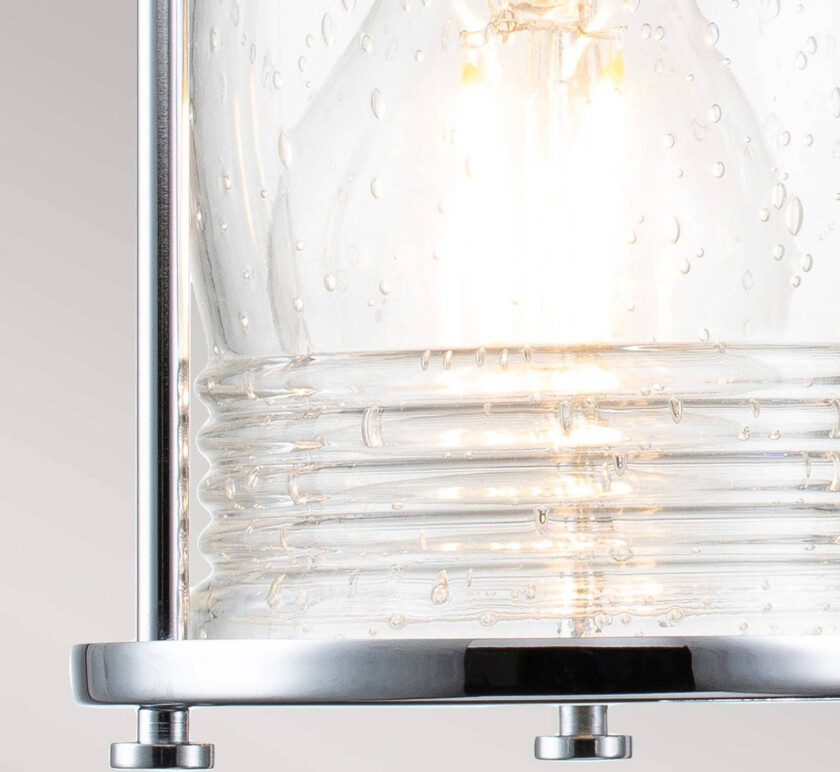 Vegglampe til baderomsvegg Ashland Bay, 4 lys, krom