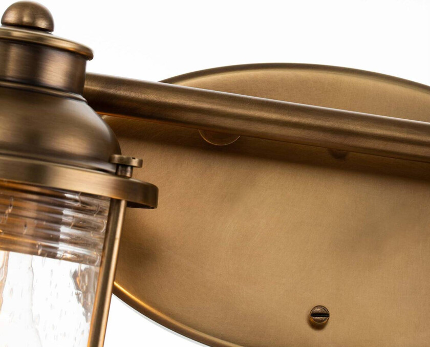 Vegglampe for baderom Ashland Bay, 4-lys, messing