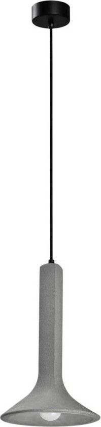 Funnel pendellampe, betong, grå