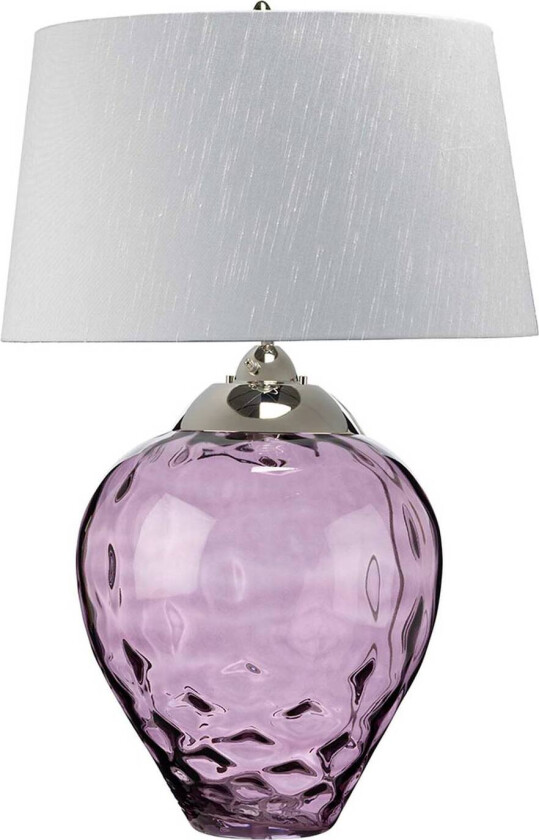 Samara bordlampe, Ø 51 cm, rosa, stoff, glass, 2 lamper