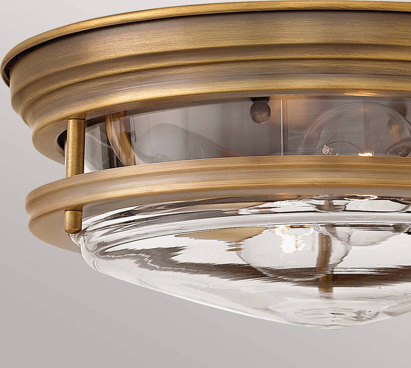 Hadrian utendørs taklampe, bronse/klar