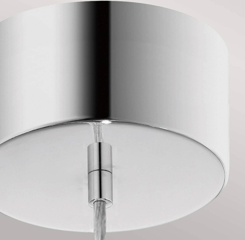 Moonlit LED-pendellampe, kromfarget, aluminium, Ø 20 cm, kule