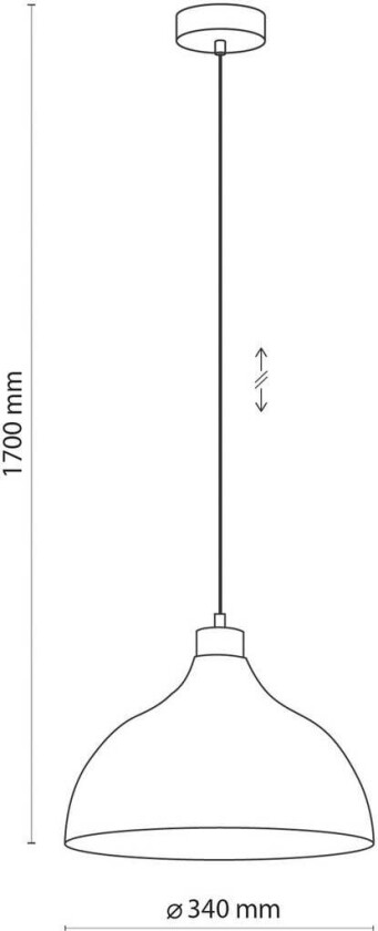 pendel Kaitt, detaljer i tre, Ø 34 cm, grønn