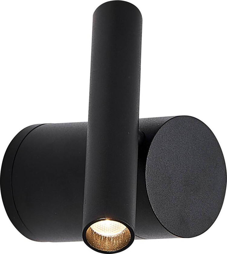 Planet LED-vegglampe, svart