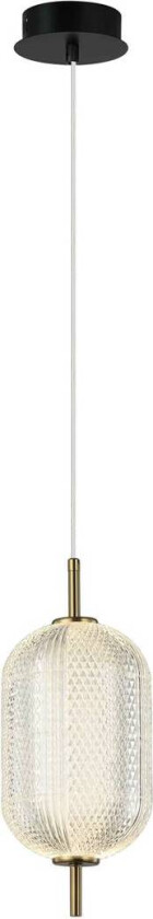Pellucid LED pendellampe, bronsefarget/klar