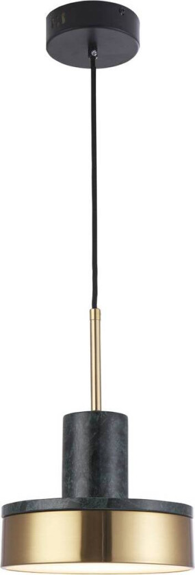 Lithos LED-hendellampe, gull/grønn