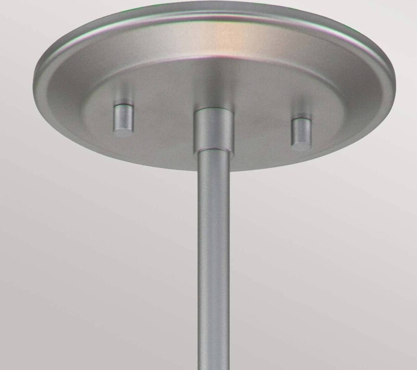 Ziggy Medium pendellampe, Ø 40 cm, sølv