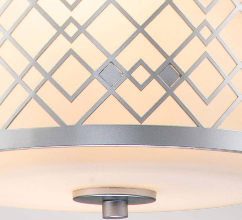 Pendellampe Ziggy Small Ø 25,4 cm, sølv