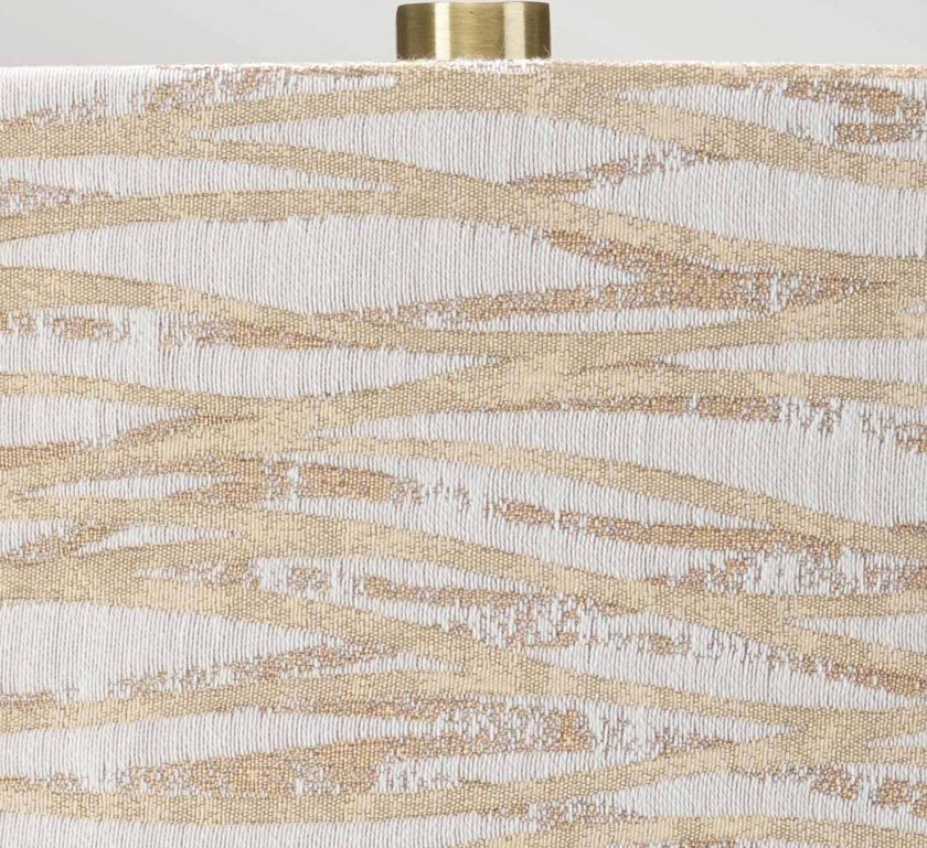 Milo bordlampe, messing-hvit/oransje