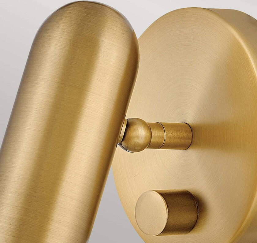 LED-veggspotlight Dax med dimmer, messing