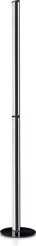 LED-gulvlampe Modula lineær, plissert, svart