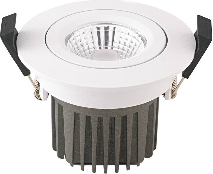 LED innfelt takspot Diled, Ø 8,5 cm, 10 W, 3000 K, hvit