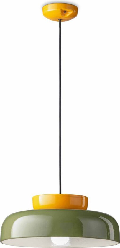 Maracanà hengende lampe, gul/salviegrønn