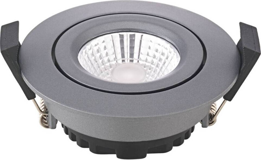 LED-takinnbyggingsspot Diled, Ø 8,5 cm, 6 W, 3000 K, antrasitt
