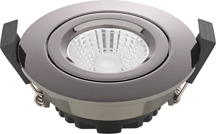 LED-takinnbyggingsspot Diled, Ø 8,5 cm, 6 W, 3000 K, krom