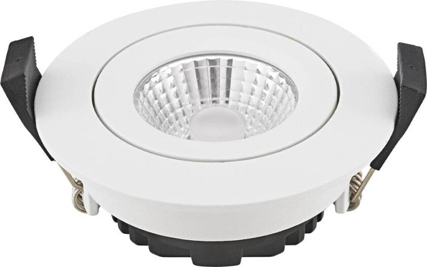 LED innfelt takspot Diled, Ø 8,5 cm, 6 W, 3000 K, hvit