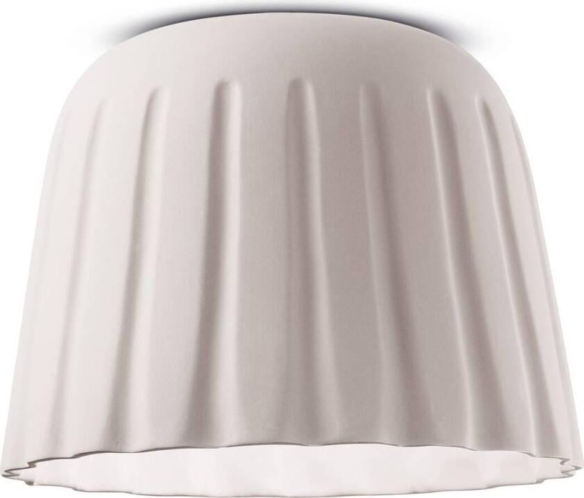 Taklampe Madame Gres keramikk høyde 29 cm, hvit