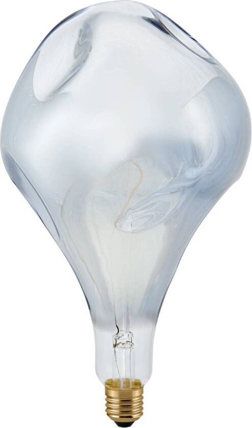 LED-pære Giant Drop E27 6W 918 dim sølv-metall.